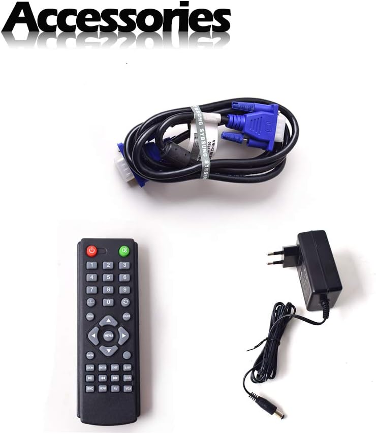 CCTV Monitor, 12 inch LCD Security Monitor HDMI VGA AV & BNC 4:3 HD Computer Display LCD Screen with 2 Built-in Speakers USB Drive Player for Home/Store Surveillance Camera STB PC 