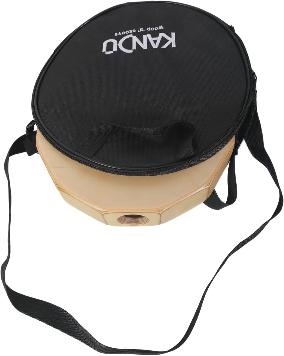 KTÄK -The First Handcrafted, Hand Drum Percussion, Two-Sound Cajón Body Snare, Portable Cajon by Kandu with Carry Case (Nut Brown)