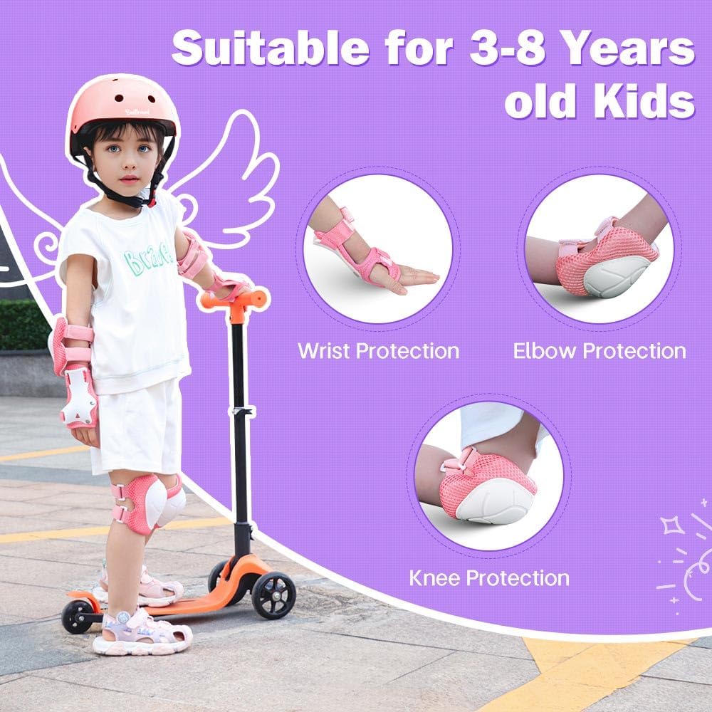 Kids Helmet, Toddler Adjustable Kids Ages 3-8 Years Old Boys Girls Multi-Sports Safety