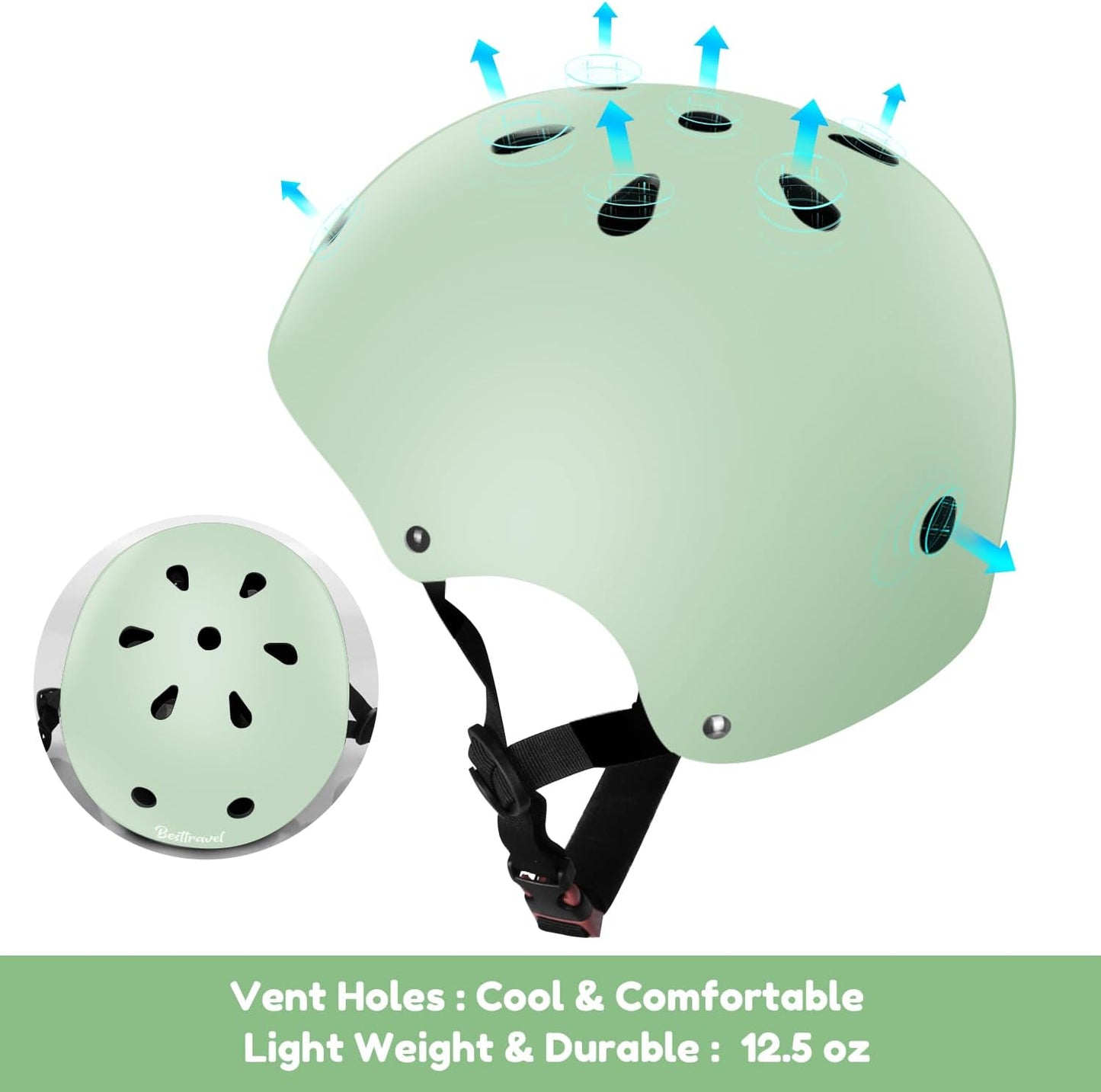 Kids Helmet, Toddler Adjustable Kids Ages 3-8 Years Old Boys Girls Multi-Sports Safety