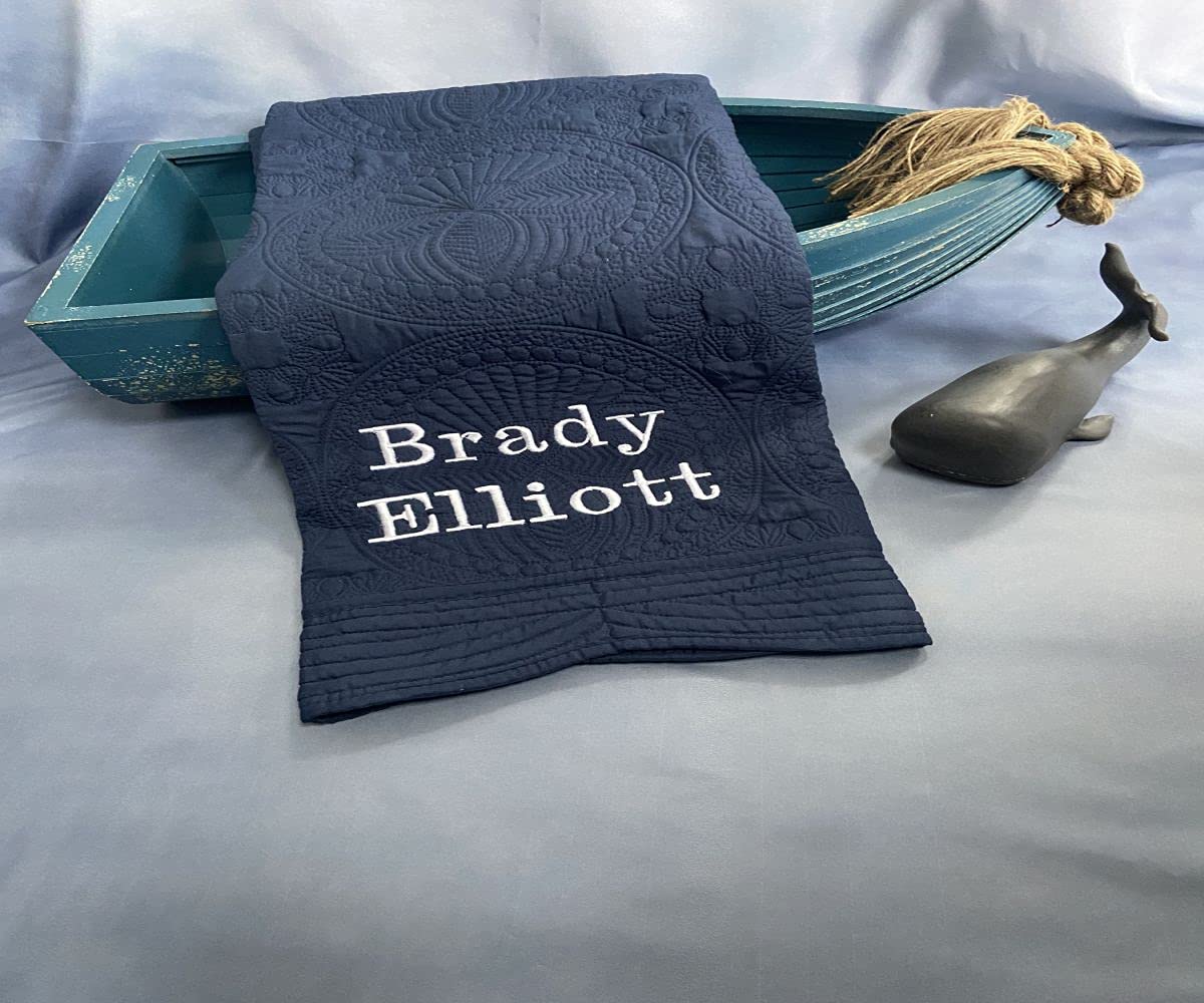 Personalized Baby Blanket Baby Quilt Monogrammed Blankets for Boys and Girls Embroidered Baby Gifts Animals