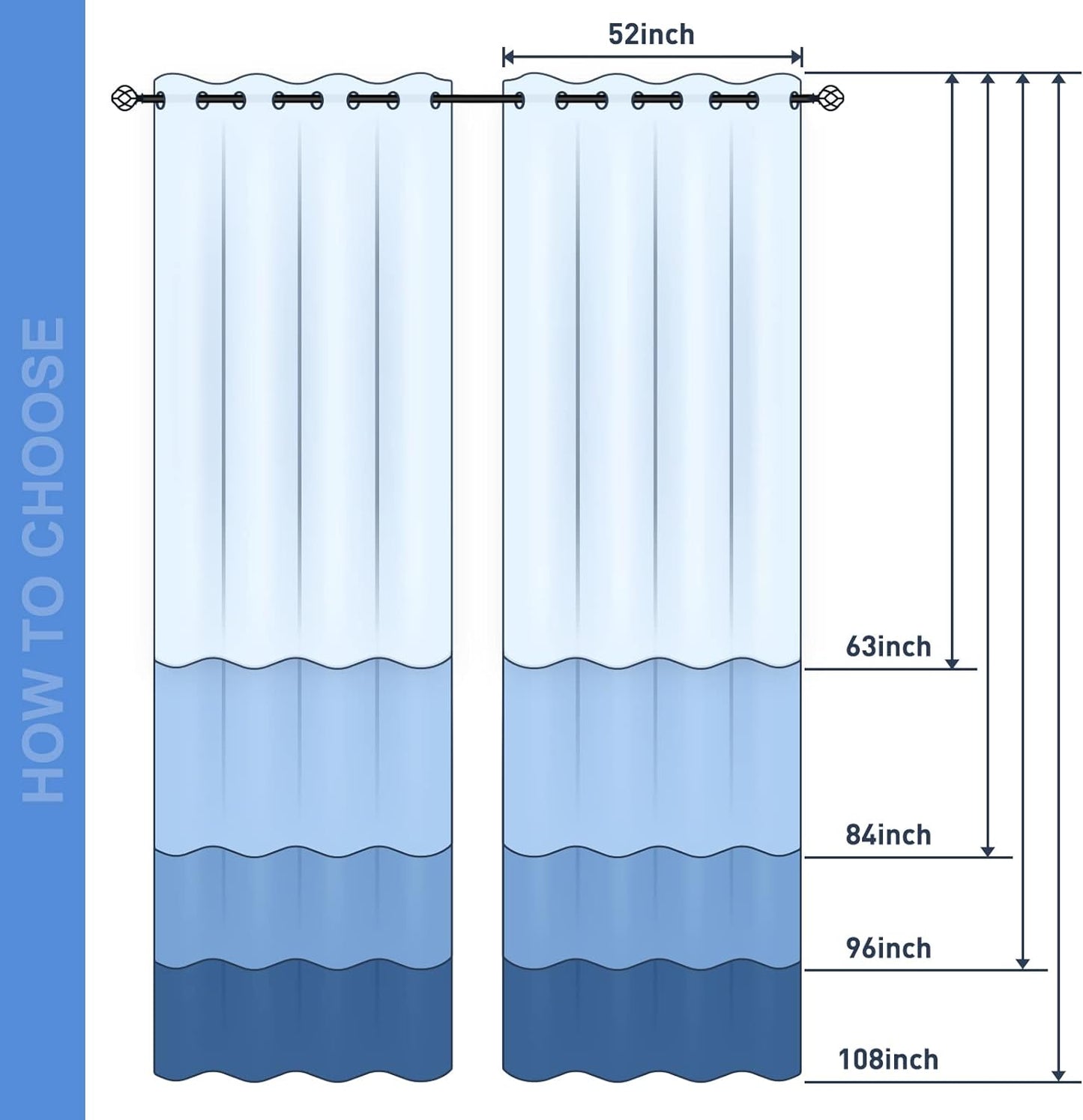 Aimego Floral Blackout Curtains Weeping Plant Colorful Flower Art Romantic Window Drapes Decor for Bedroom Living Room Grommet Top Room Darkening Curtains 2 Panel Set, 52"X84"