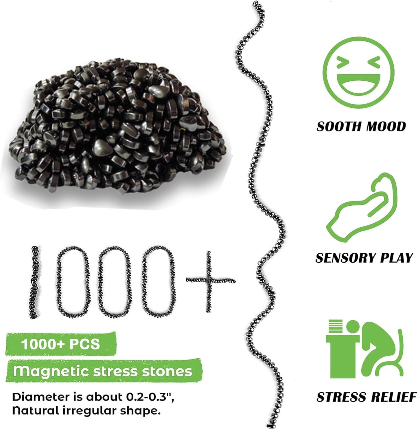 1000pcs Fidget Toys Adults ,Sensory Toys, Desk Fidgets Toys for Office Stress/Anxiety Relief (1000 PCS)