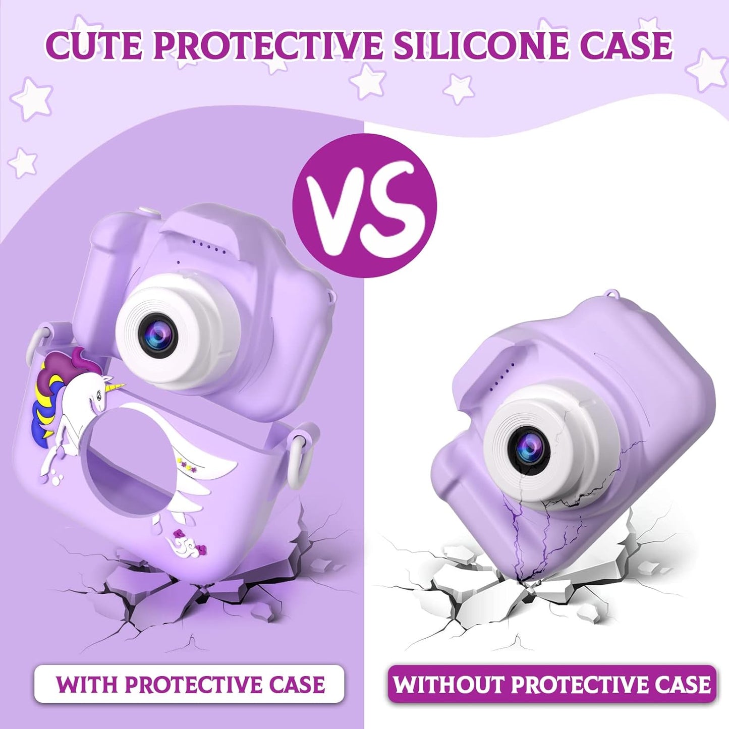 Kids Camera Toys for 3 4 5 6 7 8 9 10 11 12 Years Old Boys/Girls, Kids Digital Camera for Toddler with Video, Birthday Festival for Kids, Selfie Camera for Child, 32GB TF Card