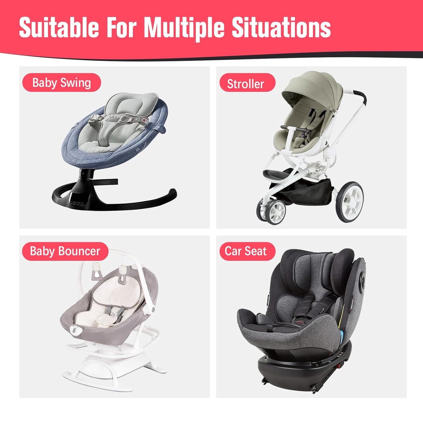 KAKIBLIN Baby Travel Pillow,Baby Neck Pillows for Car Seat,Upgraded Baby Head Pillow,Toddler Head and Neck Baby Support Pillow for Car Seat, Pushchair,Travel (Grey Pot)