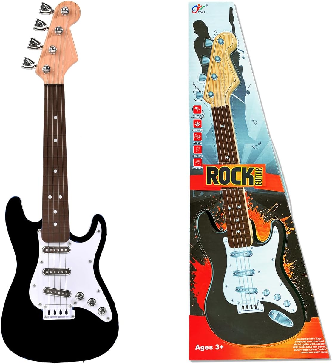 16inch Mini Guitar Toy for Kids and Beginners, Electric Guitar with Strap for Toddlers and Boys and Girls Instrument Toys