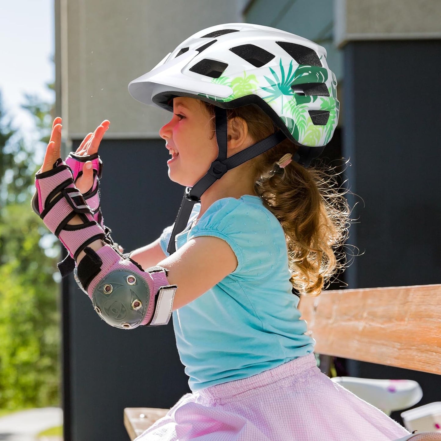 Kids Bike Helmet, 2 Size Adjustable for Youth Toddler Boys & Girls 3-5-8-10-12-14 Years, Child Helmets with Visor for Skating Cycling Scooter