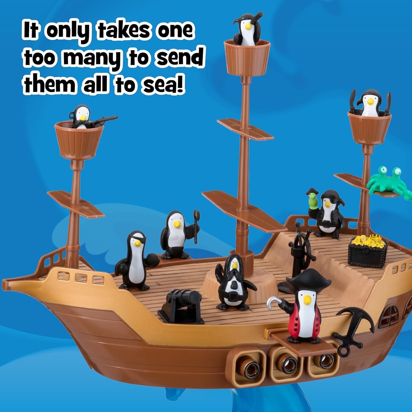 Don’t Rock the Boat Board Game - Kids Games, Family Games for Kids and Adults, Board Games for Family Night, Multi-Player Board Games, Builds Hand & Eye Coordination, Balancing Toy, Ages 5+