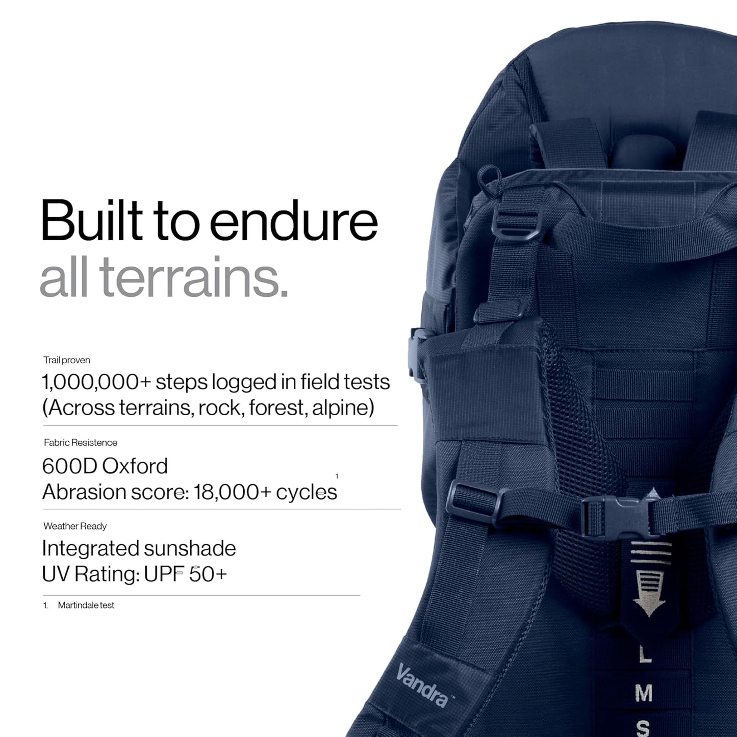 Vandra™ River - Scandinavian Hiking Baby Carrier Backpack - Gravity Lock™ Hard-Shell Frame - Nest Child Carrier for Toddler & Kids - Dust Bag, Alu Tag & More Included