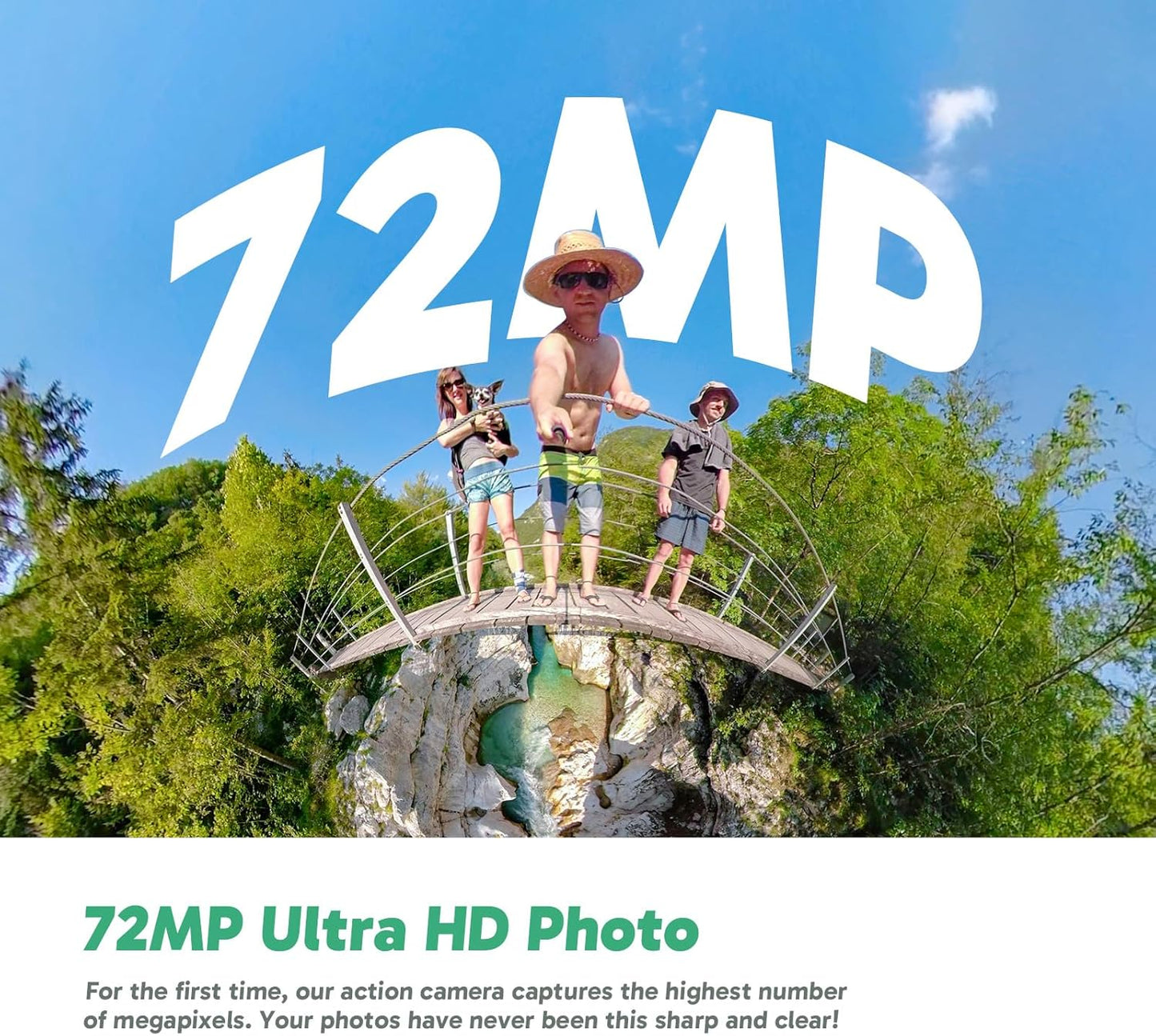 AKASO 360 Weatherproof 360° Action Camera - 5.7K 360 Video with 1/2" 48MP Sensors, 72MP 360 Photo, 360-SuperSmooth, 2.29" Touchscreen, Invisible Selfie Stick Effect, 360° Horizon Lock, AI Tracking