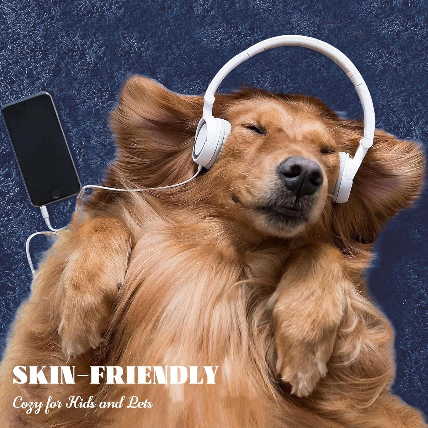 2x6 Runner Rug for Bedroom: Fluffy Shag Soft Washable Rugs Small Fuzzy Plush Indoor Carpet for Hallway Bedside Dorm Kids Girls Boys Room (Navy Blue, 2'x6')