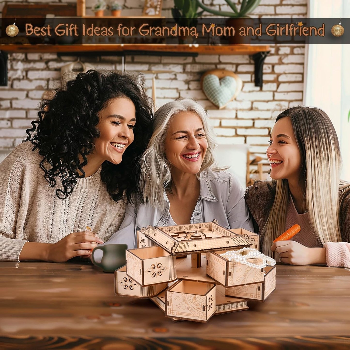 3D Wooden Puzzles for Adults - Mechanical Dragon Treasure Chest Model Kit, DIY Engineering Project, Unique Gift for Men Teens, Collectible Art and Home Display