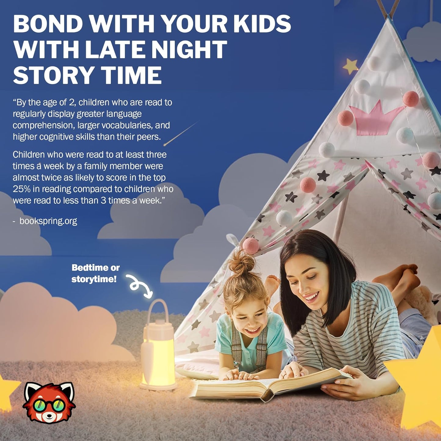 Kids Lantern Book Night Light Lamp for Camping Gear, Kids Reading Light, Toddler Camping NightLight, LED Study Desk Lamp for Students, USB Rechargeable 6-12 Hour Battery for Emergencies Power Outages