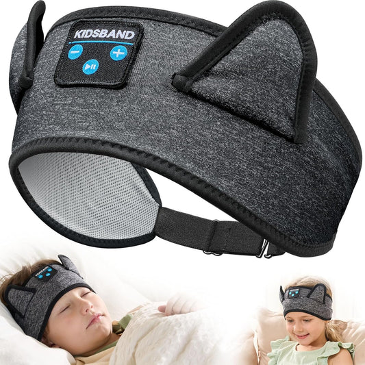 Kids Headphones, Bluetooth Headphones Adjustable Headband for Kids, Wireless and Wired Playback 3.5 MM Jack for School, Kids Headset for Girls Boys, Kindle Tablet Cellphones Airplane Travel Sleep