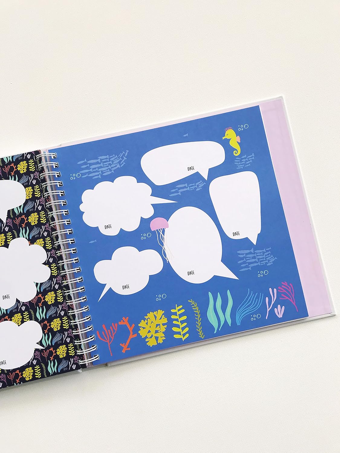 Lucy Darling The Little Years Toddler Baby Memory Book - Ages 1 to 6 Years Old Album For Baby Girl - Milestone Scrapbook To Record Precious Memories - Keepsake Record Book