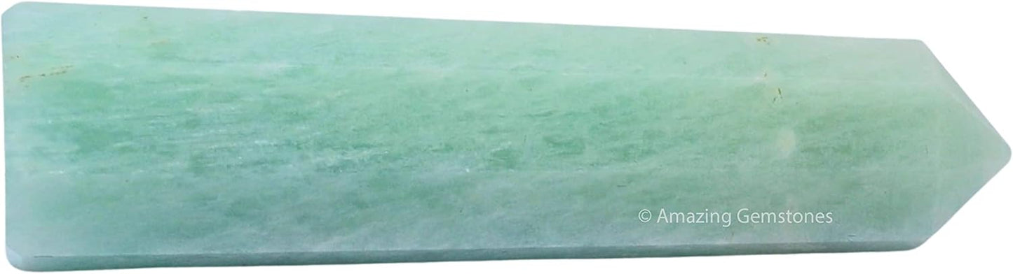 Amazing Gemstone Amazonite Crystal Towers ~ Natural Healing Crystal Point Obelisk for Reiki Healing and Crystal Grid (2" to 3" Inch)