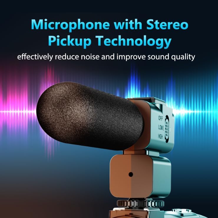 4K Video Camera with HD Micphone, Camcorder with IR Night Vision, WiFi Digital Camera, 18X Digital Zoom, Vlogging Camera for YouTube, Kids Video Camera, Built in Microphone, Remote, 2X Batteries