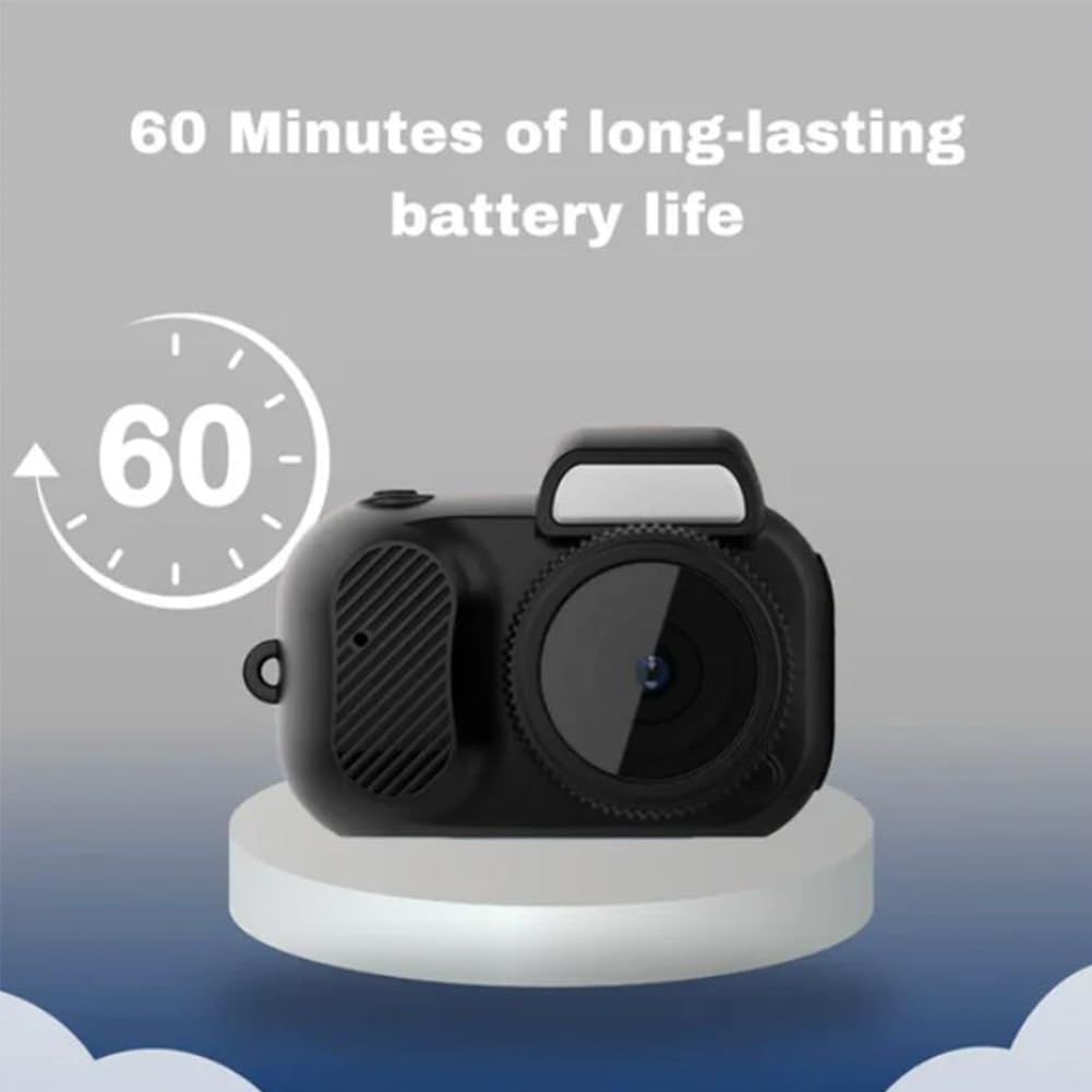 Keychain Camera, World's Smallest 1080P HD Mini Camera, Retro Portable Mini, 100 Mins Battery Life, for Students, Kids (16G)