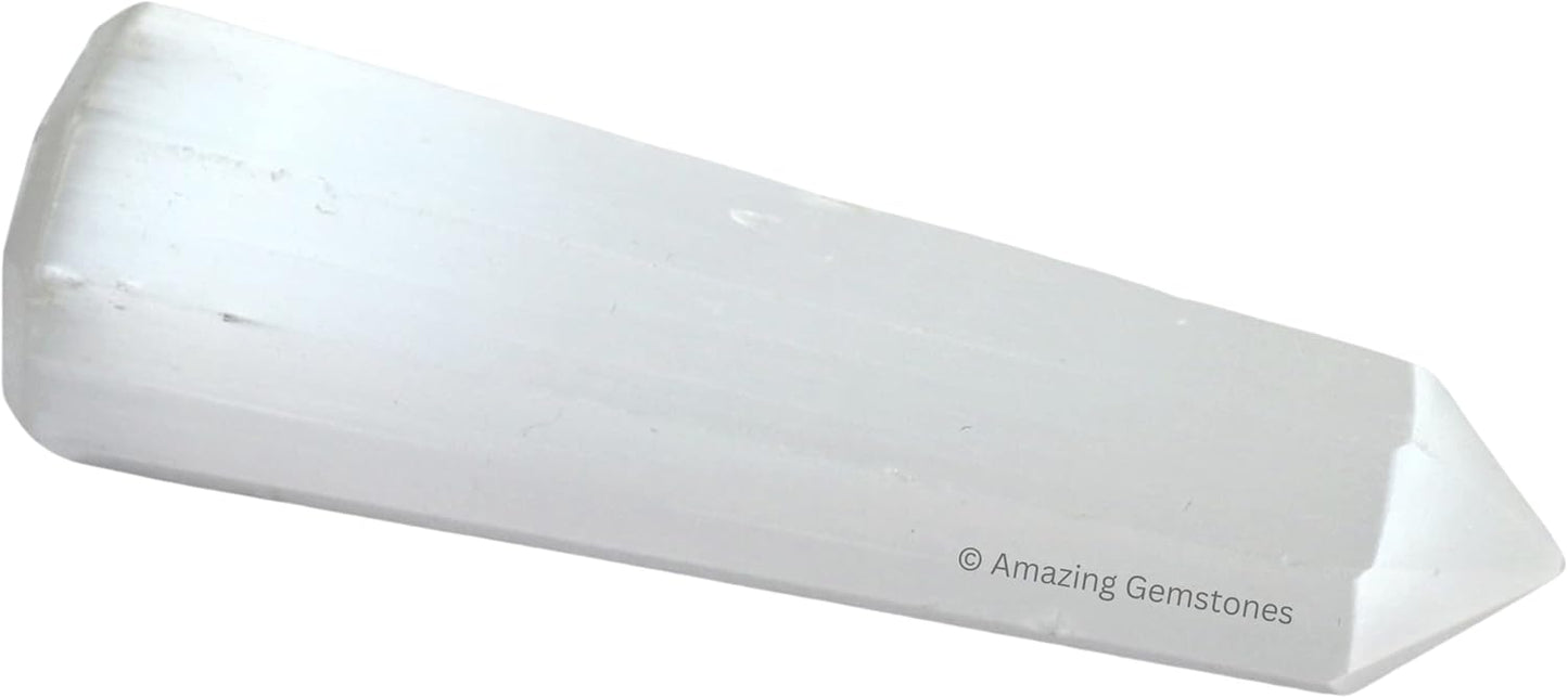 Amazing Gemstone Selenite Crystal Towers ~ Natural Healing Crystal Point Obelisk for Reiki Healing and Crystal Grid (2 to 3 INCH)