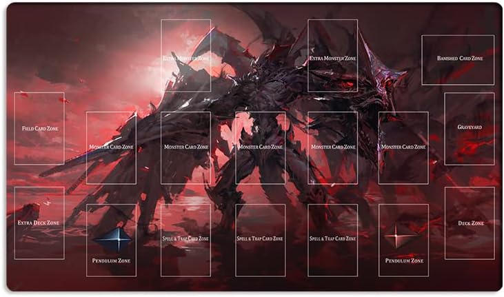 New Mlikemat Playmat Destiny Hero - Plasma TCG CCG OCG Trading Card Game Mat with Zones + Free Bag (ZD014-452-A)