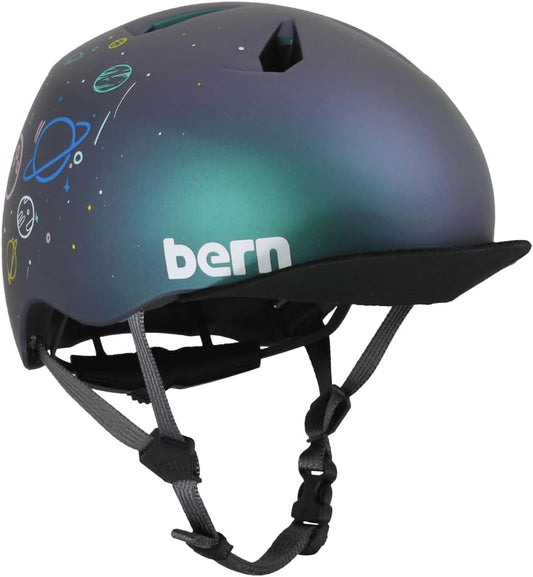 Bern Nino Bike Helmet for Kids, Ages 3-12, Flip Visor, Adjustable fit, Lightweight, CPSC Safety Certified
