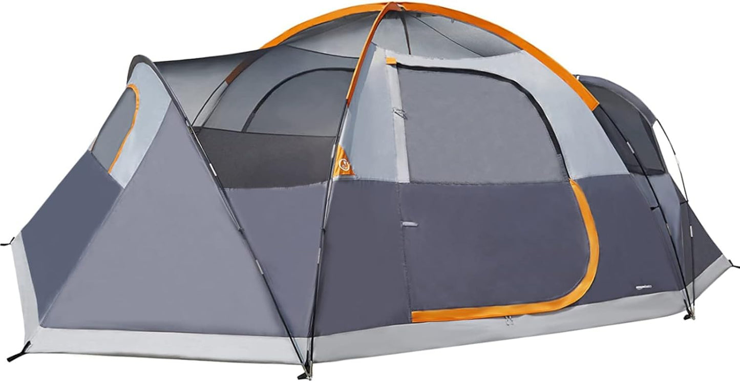 Amazon Basics Camping Tent, 3-Season Dome Design with Rainfly