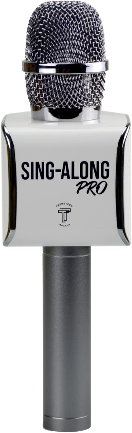 Sing-Along PRO Bluetooth Microphone - Wireless Karaoke Mic for Kids & Adults - Portable Home Karaoke Mic with Stereo Audio - Black