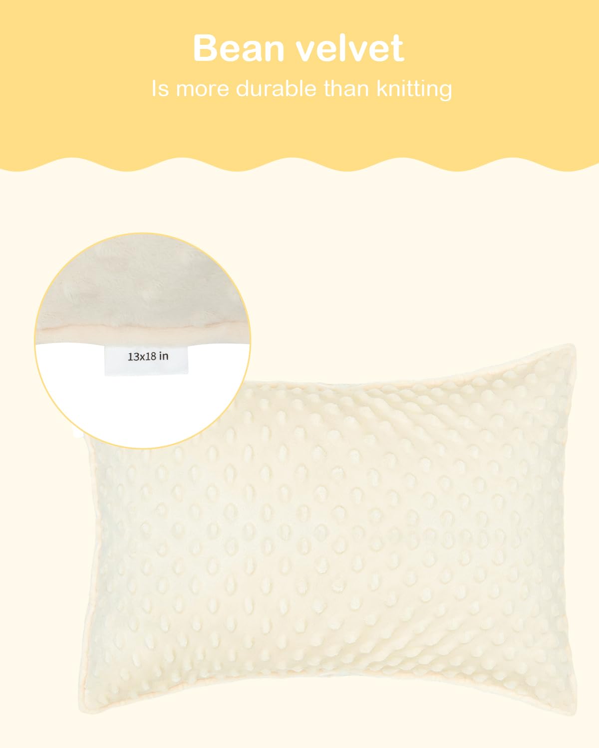 ALVABABY Toddler Pillowcases Soft Kids Pillow Cover 2 Pack Fit 13"x 18" or 12"x16" Envelope for Girl Boy Sleepy Travel 2TPD02A