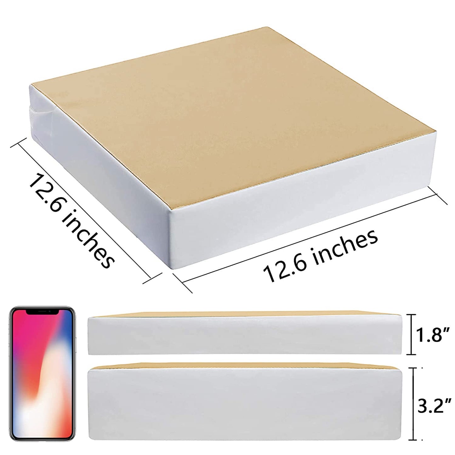 Kalawen Upgraded 2Pcs PU Washable Straps Safety Buckle Toddler Booster Seat for Kitchen Chair, Portable Travel