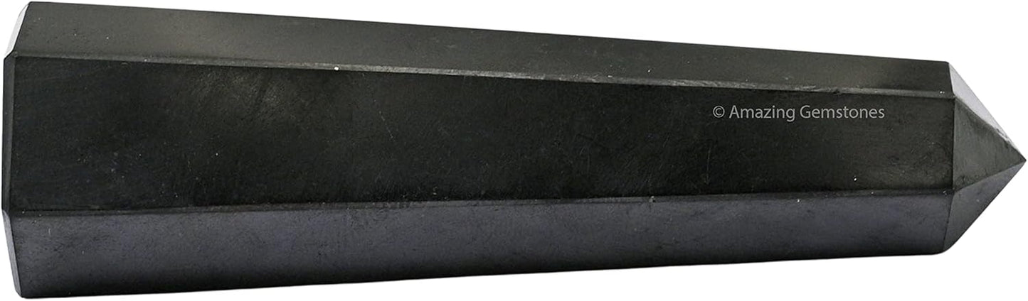 Amazing Gemstone Shungite Crystal Towers ~ Natural Healing Crystal Point Obelisk for Reiki Healing and Crystal Grid (2 to 3 INCH)