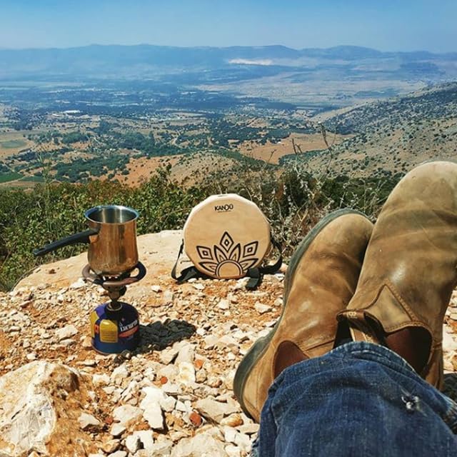 KTÄK -The First Handcrafted, Hand Drum Percussion, Two-Sound Cajón Body Snare, Portable Cajon by Kandu with Carry Case (Ocean Blue)