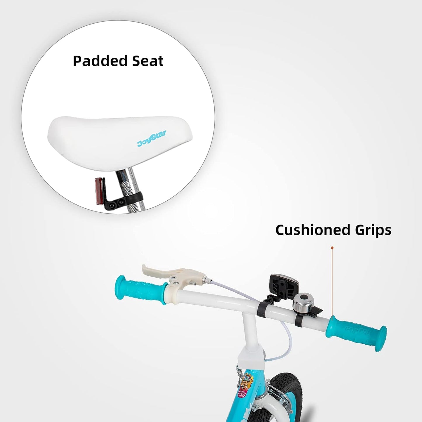 JOYSTAR 16 Inch Balance Bike for Toddlers and Kids Ages 4-7 Years Old Boys and Girls - Sport Kids Balance Bike with Handbrake - No Pedal Training Bicycle