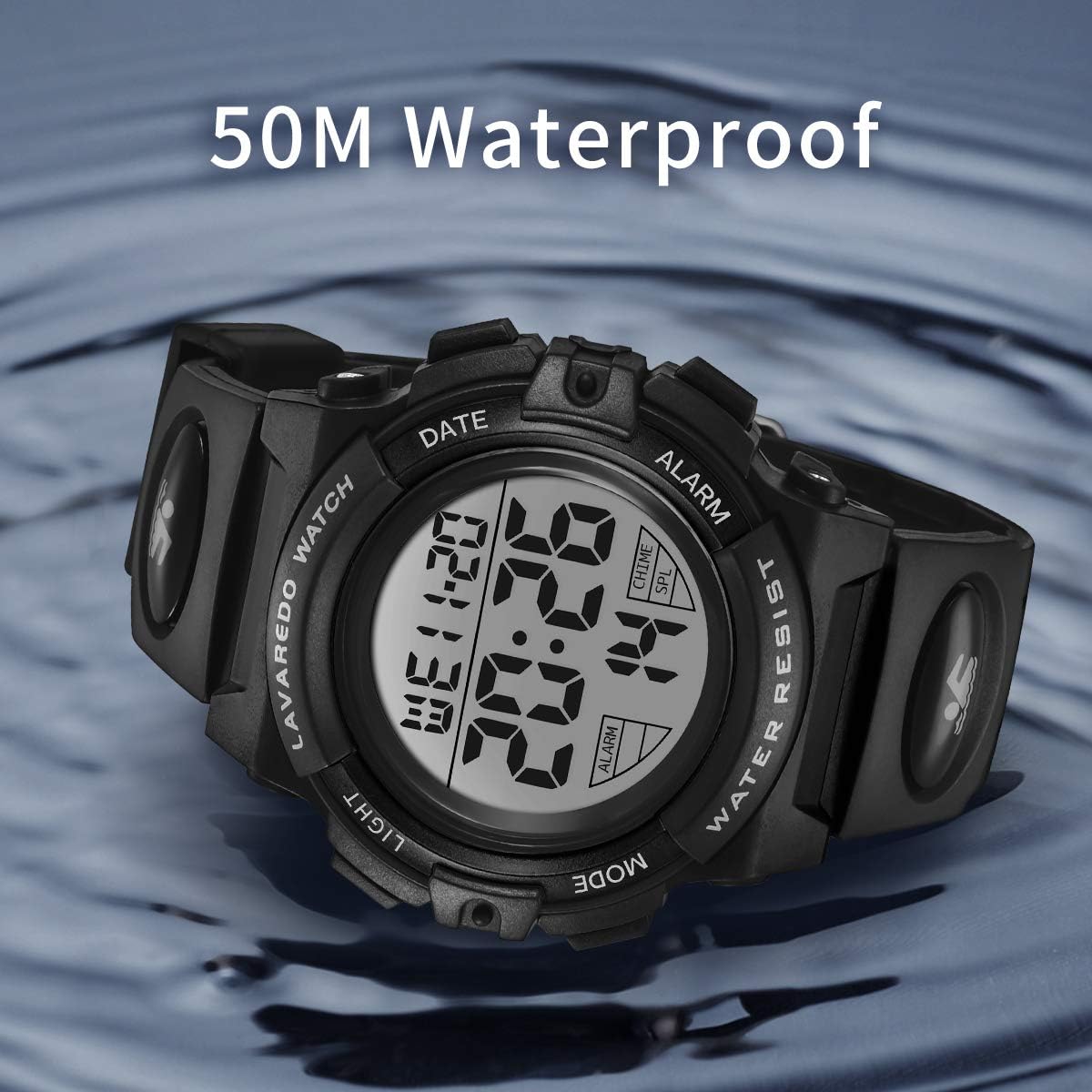 Kids Watch,Boys Watch for 3-15 Year Old Boys,Digital Sport Outdoor Multifunctional Chronograph LED 50 M Waterproof Alarm Calendar Analog Watch for Children with Silicone Band,Kids Gift
