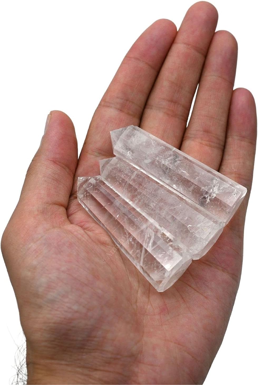 Amazing Gemstone Clear Quartz Crystal Towers - Natural Healing Crystal Point Obelisk for Reiki Healing and Crystal Grid (3 Inch)