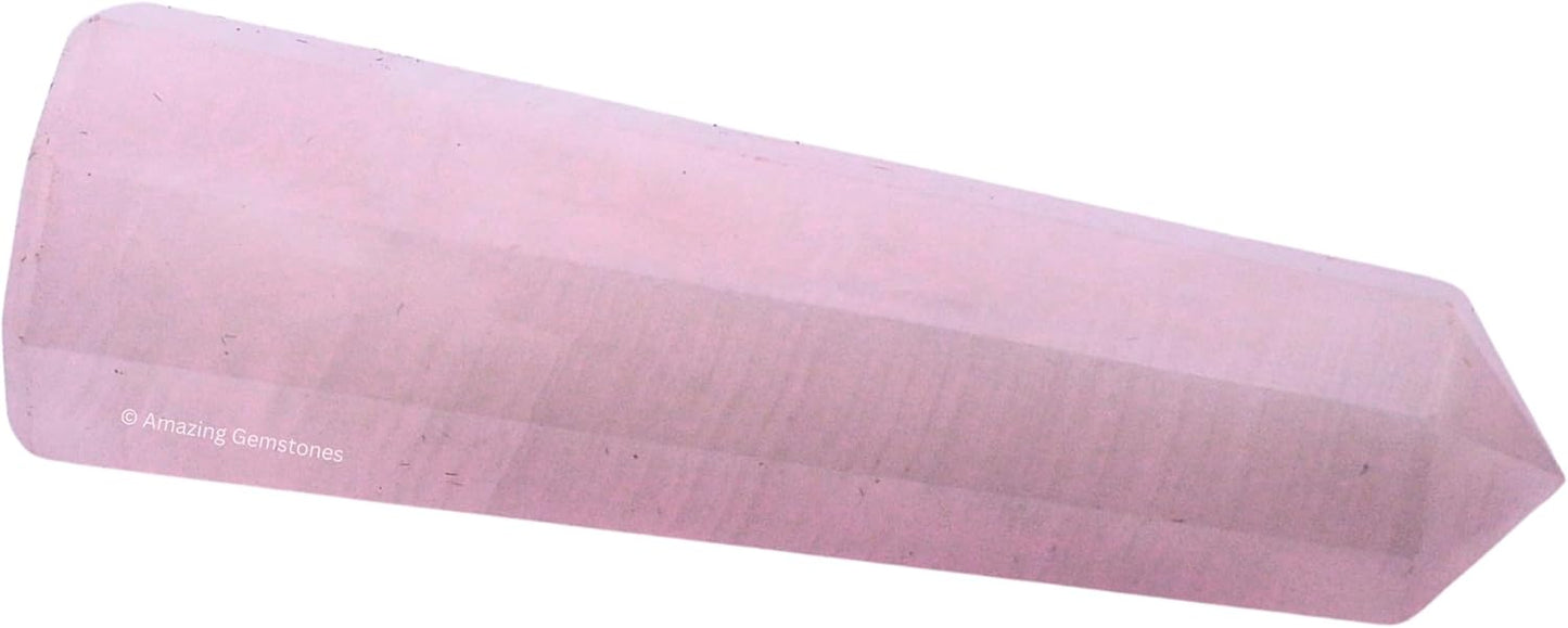 Amazing Gemstone Pink Calcite Crystal Towers - Natural Healing Crystal Point Obelisk for Reiki Healing and Crystal Grid (2 Inch to 3 Inch)