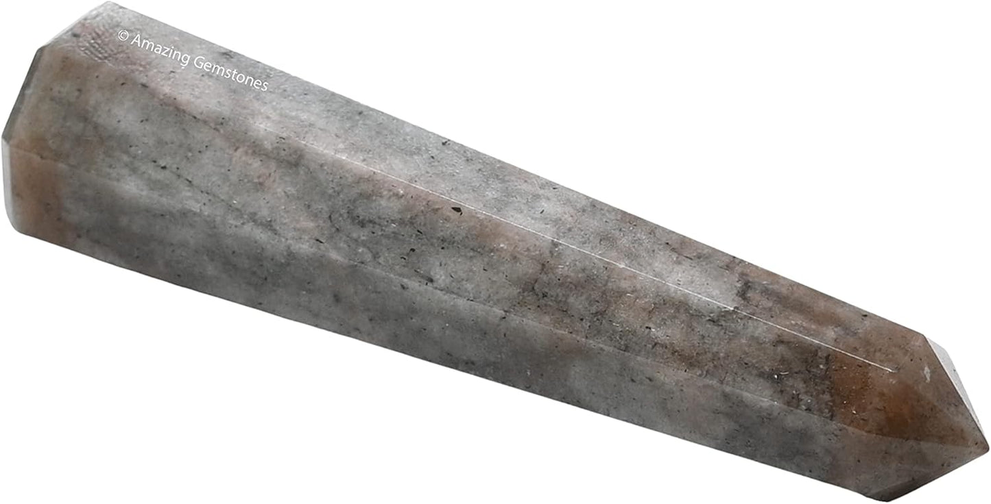 Amazing Gemstone Chrysoberyl Cats Eye Crystal Towers - Natural Healing Crystal Point Obelisk for Reiki Healing and Crystal Grid (3 Inch)