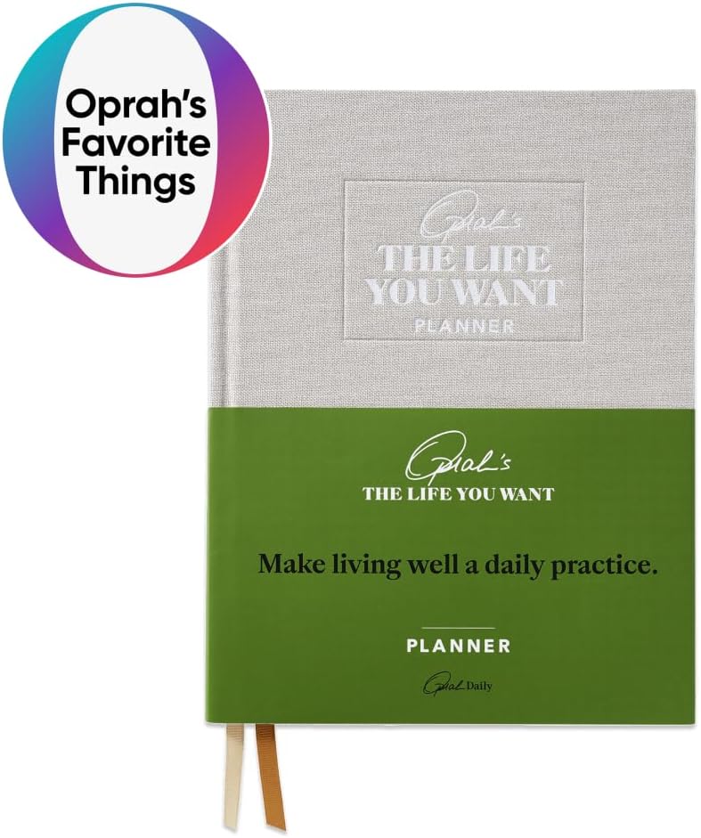 Oprah's The Life You Want™ Planner: Part weekly planner, part intention journal, this powerful undated guide will help you set a vision for your life and intentions for each week