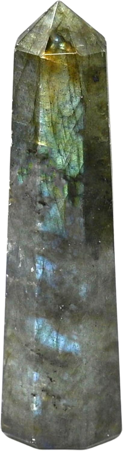 Amazing Gemstone Labradorite Crystal Towers - Natural Healing Crystal Point Obelisk for Reiki Healing and Crystal Grid (2 Inch to 3 Inch)