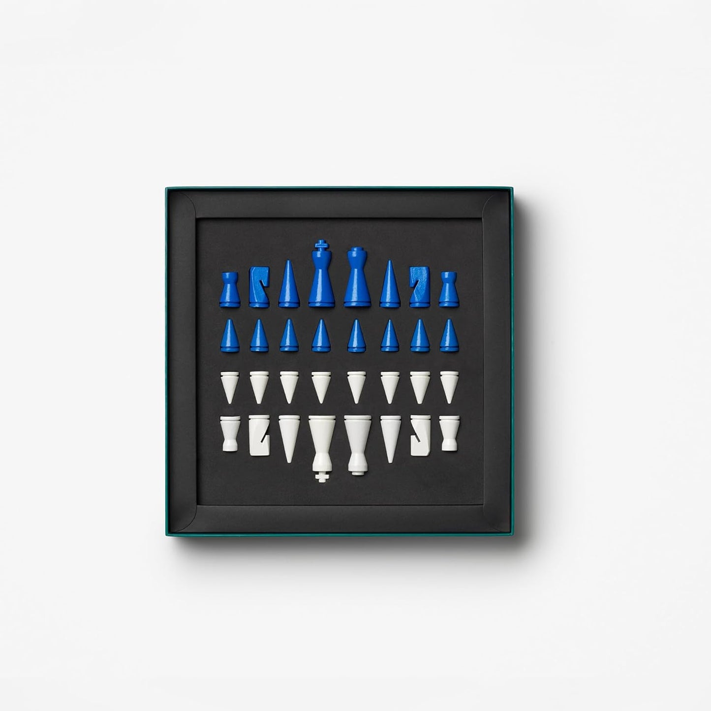 Lacquered Chess – Poseidon – Multi-Color Wooden Chess Set with Solid Wood Board – Elegant Coffee Table Game for Adults & Kids Ages 5+ – Multilingual Instructions Included