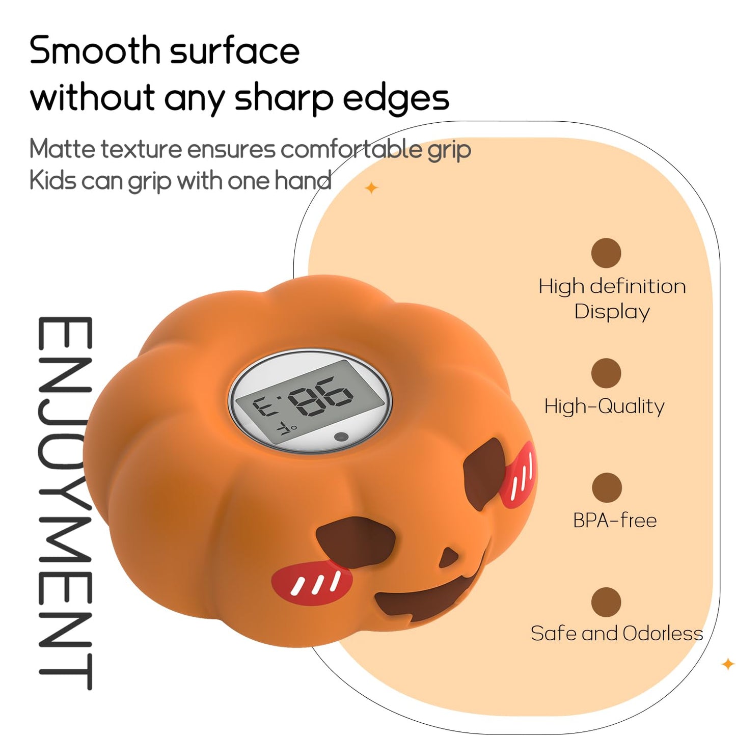 Baby Water Thermometer for Bath Tub Safety - Room & Bath Thermometer for Infants with Temperature Warning - Floating Bathing Toy Gift for Toddlers Newborn Girls Boys