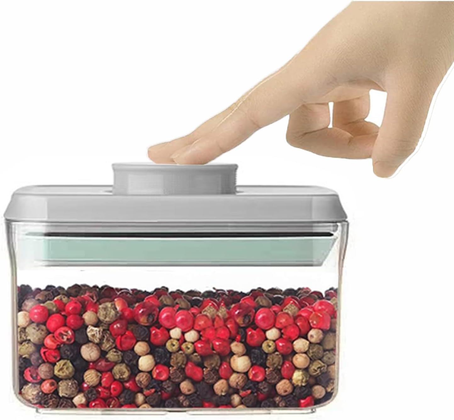 Airtight Food Storage Container - 0.52qt / 520ml Mini Rectangle Pop Containers With Lids, Bpa Free Stackable Container Snacks Candy Salt Herbs Spices