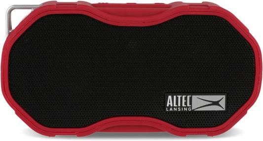 Altec Lansing Baby Boom XL - Waterproof Bluetooth Speaker, Wireless & Portable Speaker for Travel & Outdoor Use, Deep Bass & Loud Sound, 1 Pack, Red