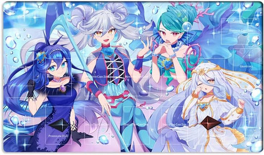 New Mlikemat Playmat Marincess TCG CCG OCG Trading Card Game Mat with Zones + Free Bag (ZD039-773-A)