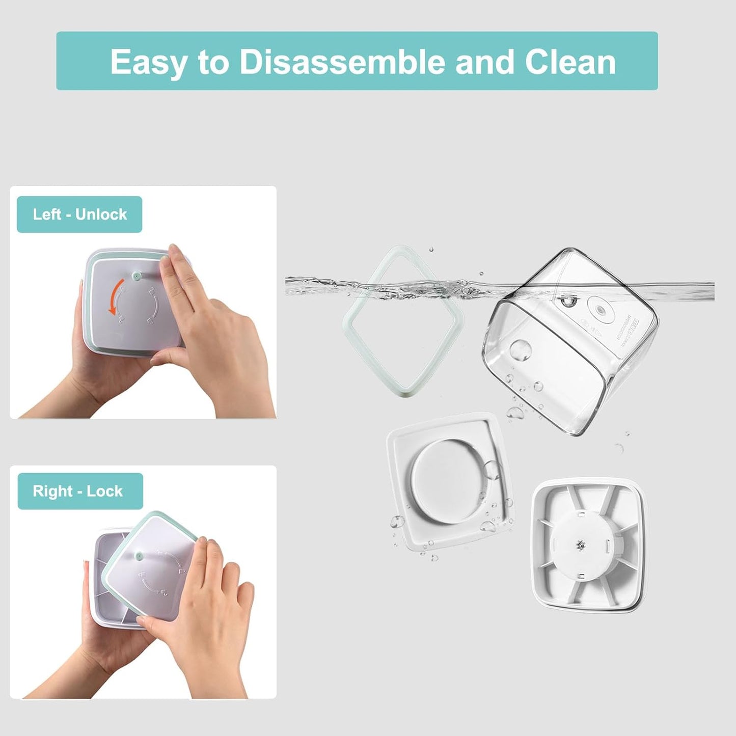 Airtight Food Storage Container - 0.5qt / 500ml Mini Square Pop Containers With Lids, Bpa Free Stackable Container Snacks Candy Salt Herbs Spices