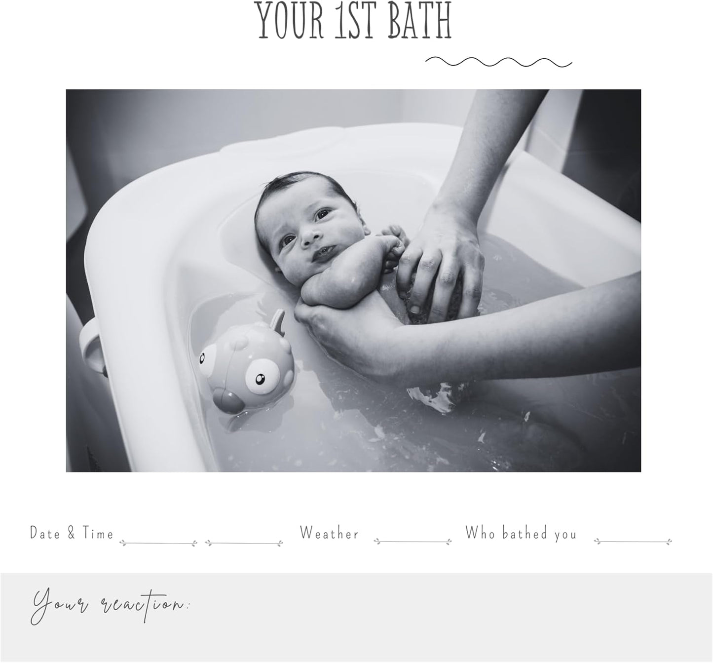 Joss & Lac Design Gender Neutral | Minimalist Keepsake Memory Book Photo Album for Baby Boy or Girl First 5 Years – A Milestone Book to Record Every Event from Birth to Age 5 (Sky Star)