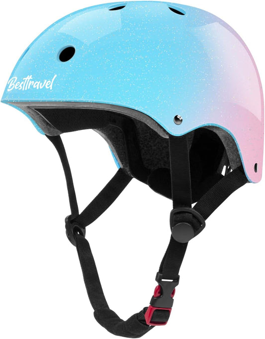 Kids Helmet, Toddler Adjustable Kids Ages 3-8 Years Old Boys Girls Multi-Sports Safety