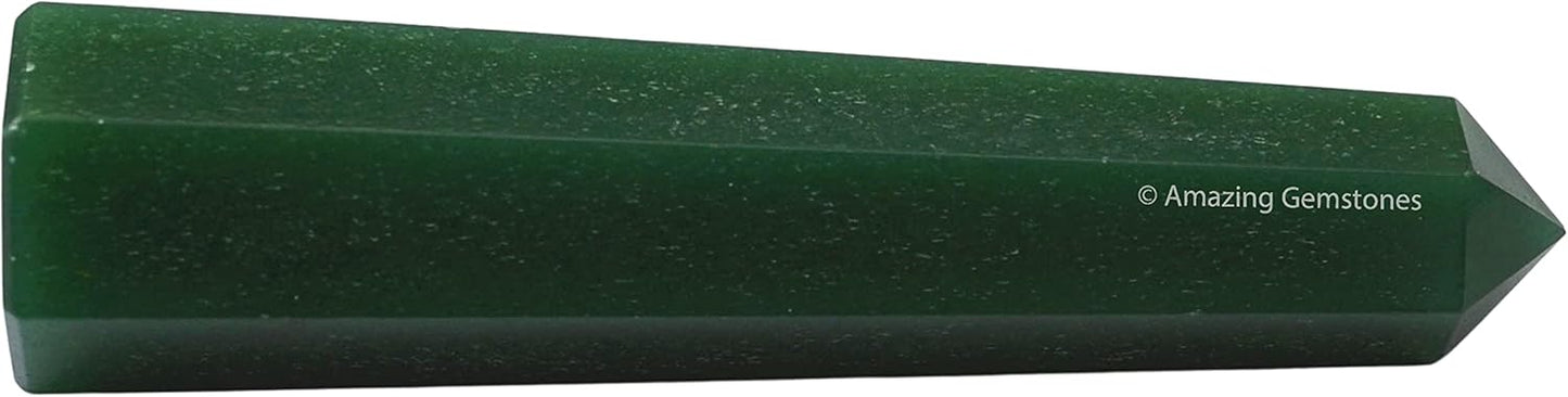 Amazing Gemstone Dark Green Aventurine Crystal Towers - Natural Healing Crystal Point Obelisk for Reiki Healing and Crystal Grid (2 Inch to 3 Inch)