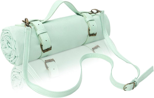 4’9” x 6’3” White Lightweight Water-Resistant Canvas Mat – Picnic, Outdoor, Beach, Park, Camping, Toy Mat