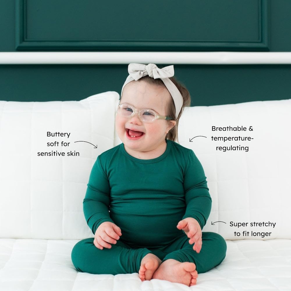 KYTE BABY Toddler Pajama Set - Pjs for Toddlers Made of Soft Bamboo Rayon Material