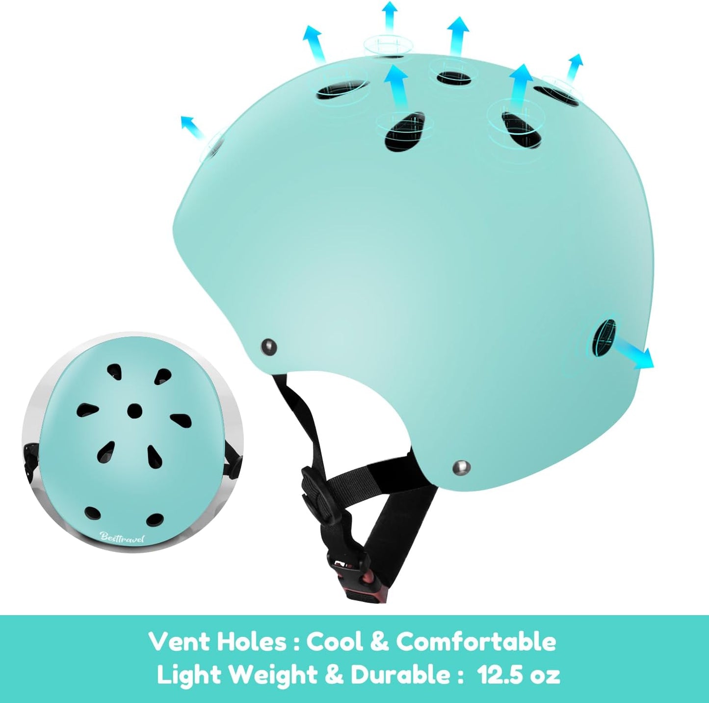 Kids Helmet, Toddler Adjustable Kids Ages 3-8 Years Old Boys Girls Multi-Sports Safety